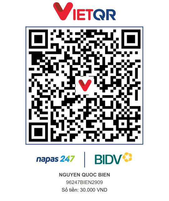 QR Thanh toán BIDV