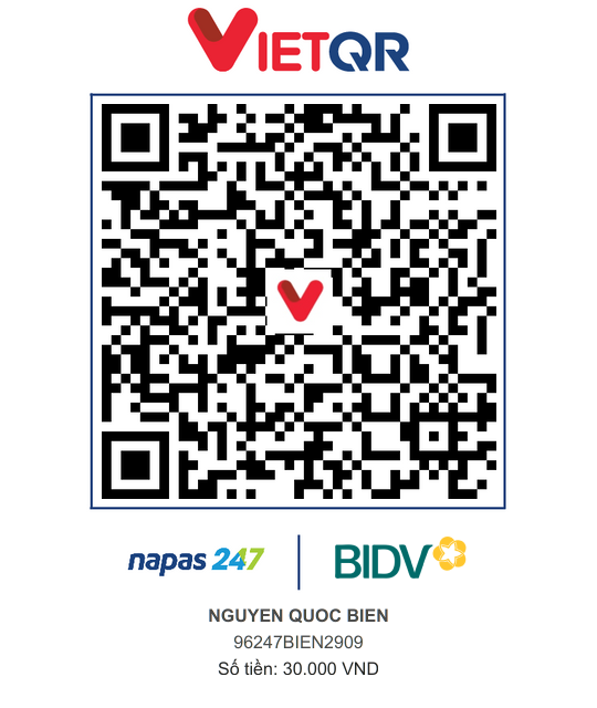 QR Thanh toán BIDV