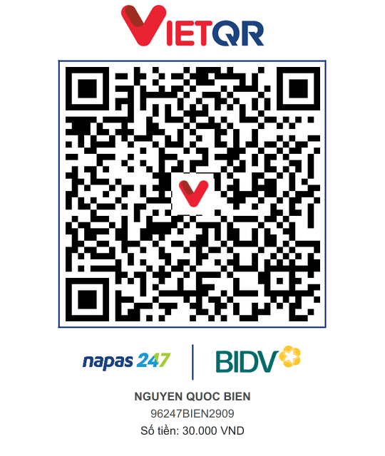 QR Thanh toán BIDV