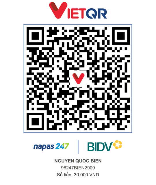 QR Thanh toán BIDV