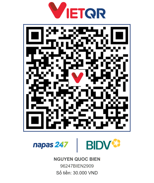 QR Thanh toán BIDV