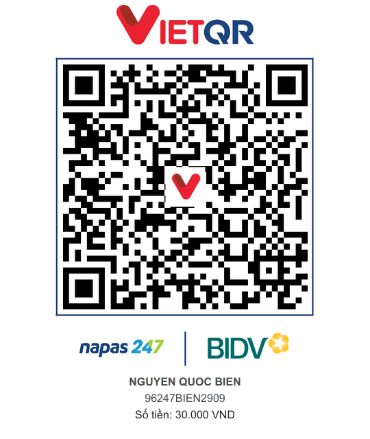 QR Thanh toán BIDV