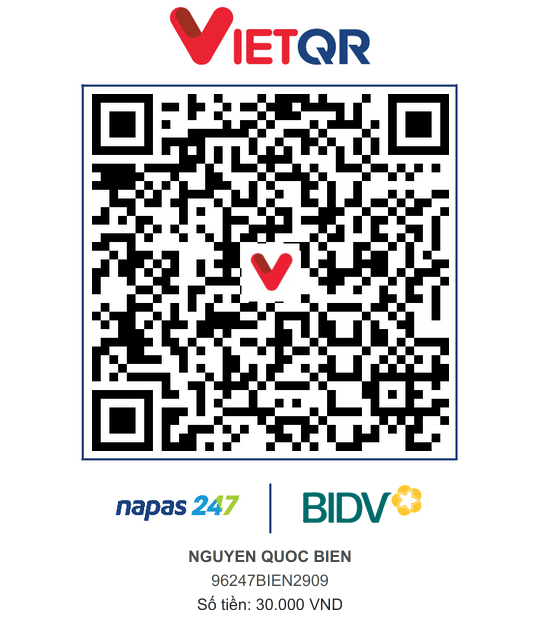 QR Thanh toán BIDV