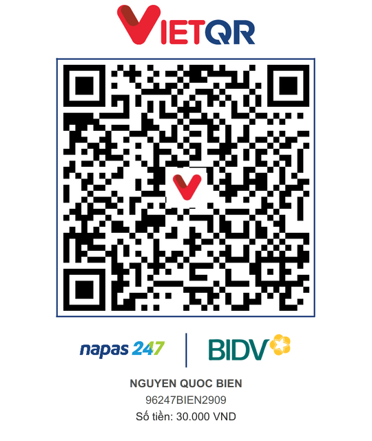 QR Thanh toán BIDV