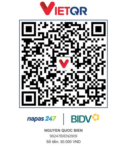 QR Thanh toán BIDV