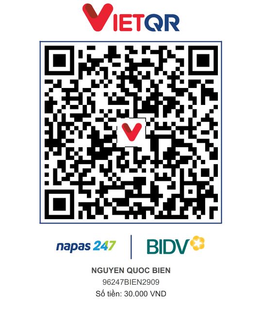 QR Thanh toán BIDV