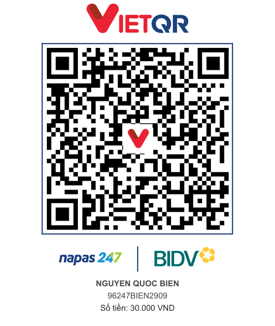 QR Thanh toán BIDV