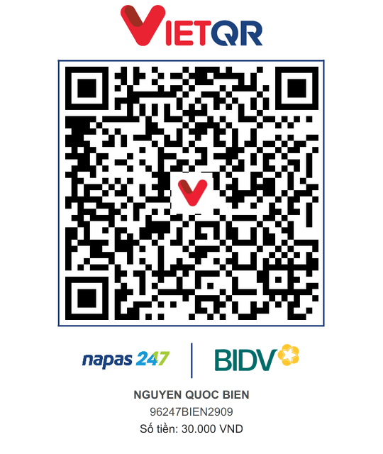 QR Thanh toán BIDV