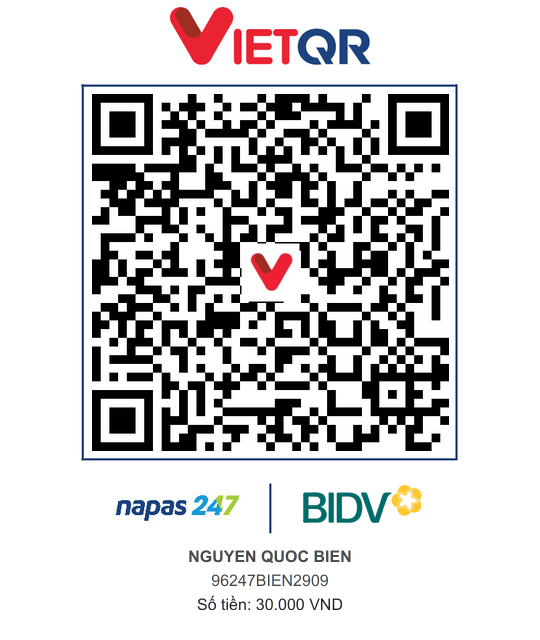 QR Thanh toán BIDV