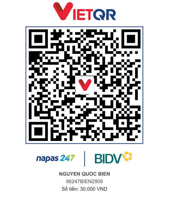 QR Thanh toán BIDV