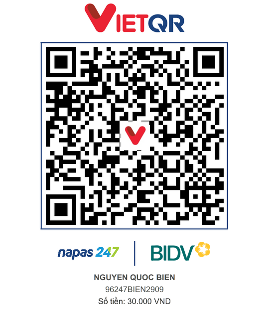 QR Thanh toán BIDV
