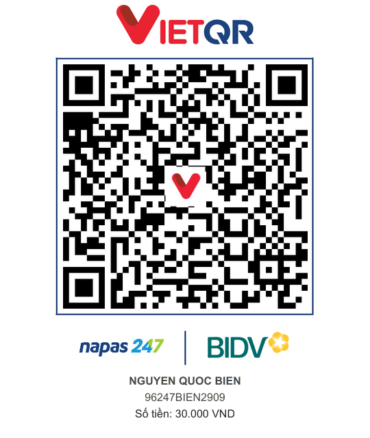 QR Thanh toán BIDV