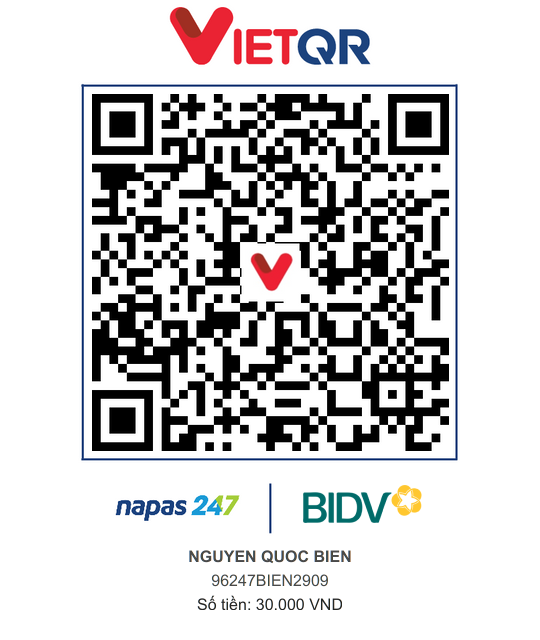 QR Thanh toán BIDV