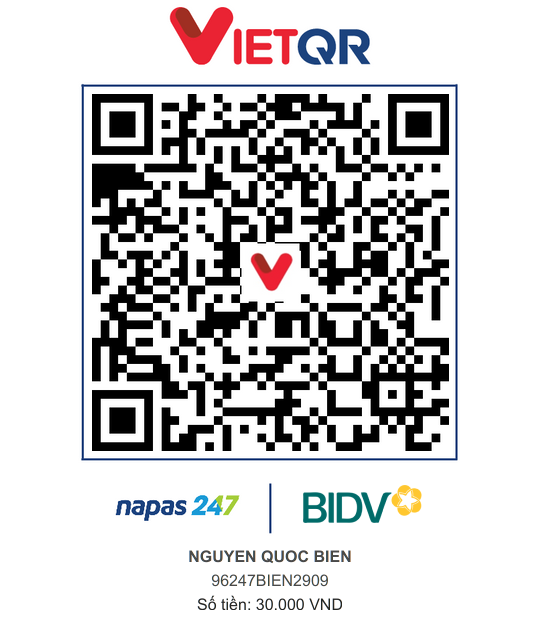 QR Thanh toán BIDV