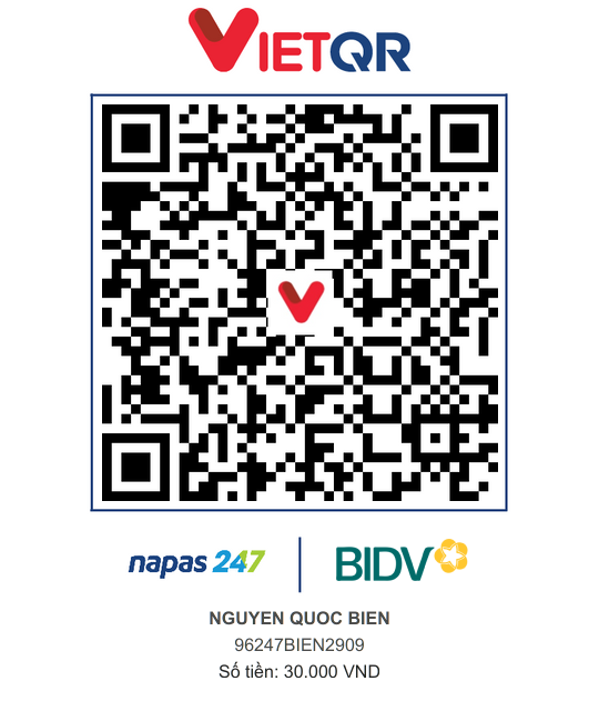QR Thanh toán BIDV