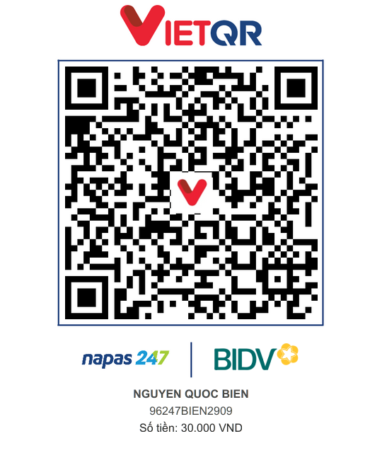 QR Thanh toán BIDV