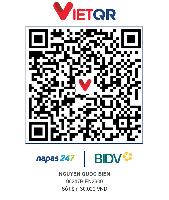QR Thanh toán BIDV