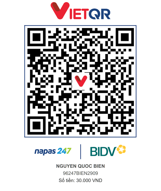 QR Thanh toán BIDV