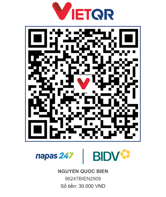 QR Thanh toán BIDV