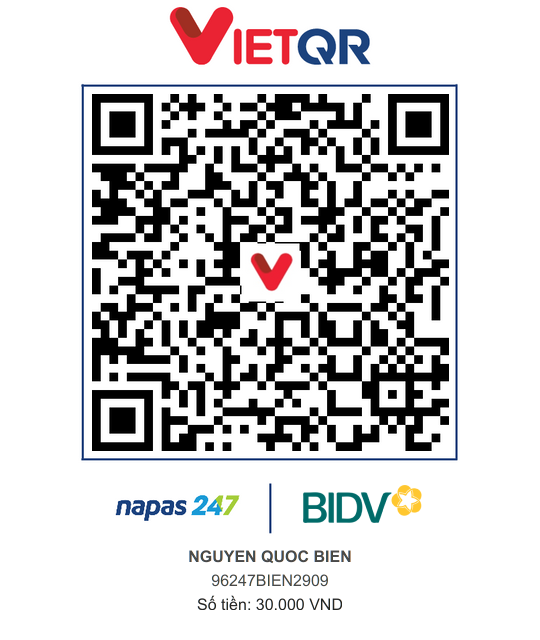 QR Thanh toán BIDV