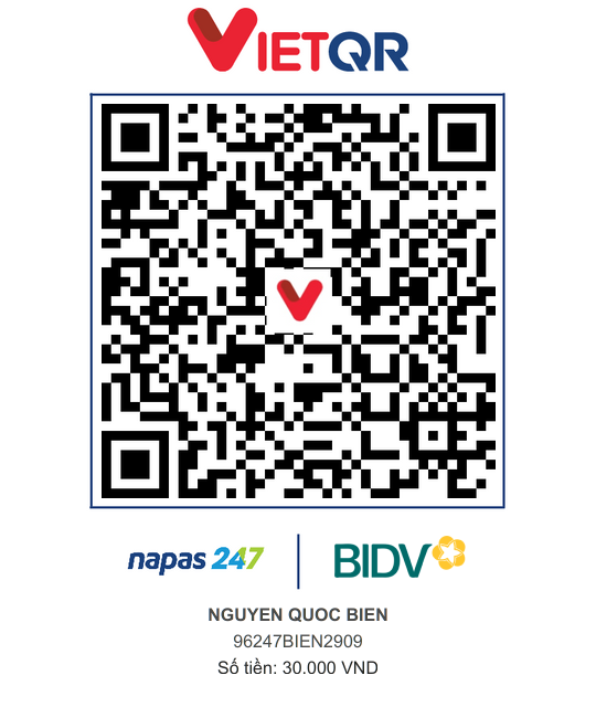 QR Thanh toán BIDV