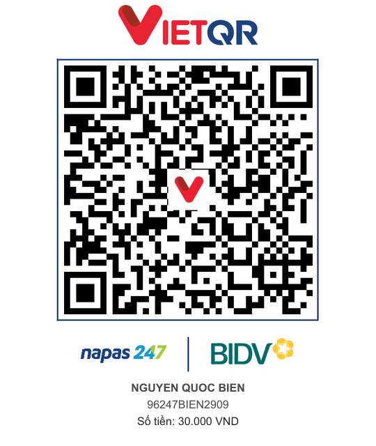 QR Thanh toán BIDV