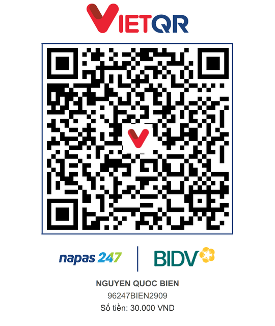 QR Thanh toán BIDV