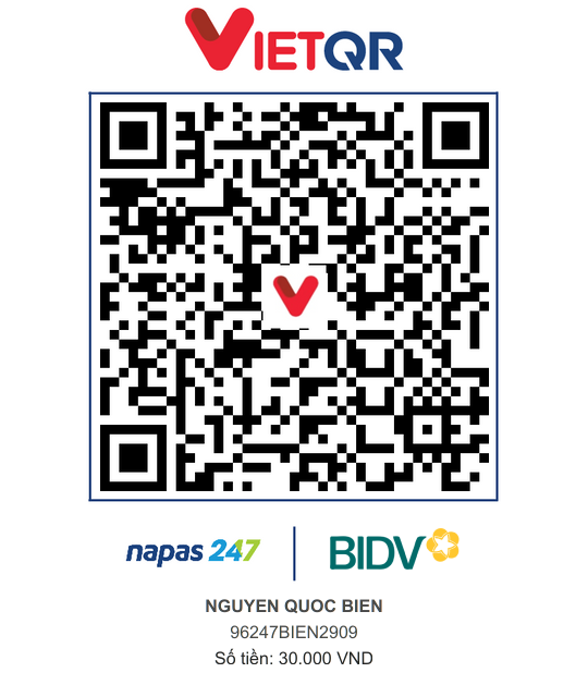 QR Thanh toán BIDV