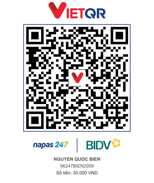 QR Thanh toán BIDV