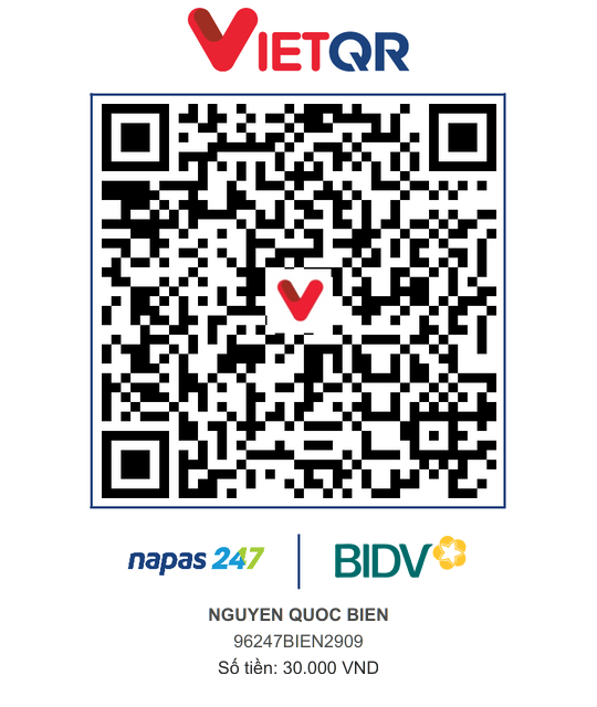 QR Thanh toán BIDV