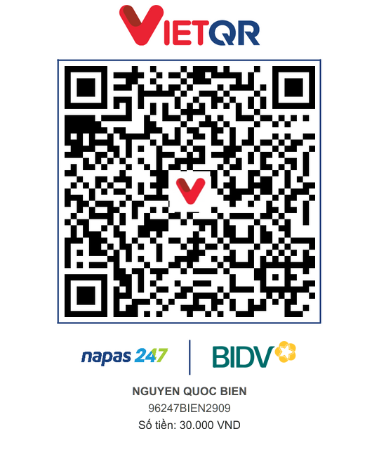 QR Thanh toán BIDV