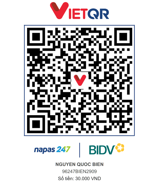 QR Thanh toán BIDV