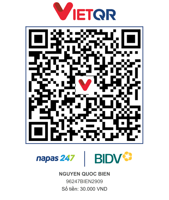 QR Thanh toán BIDV