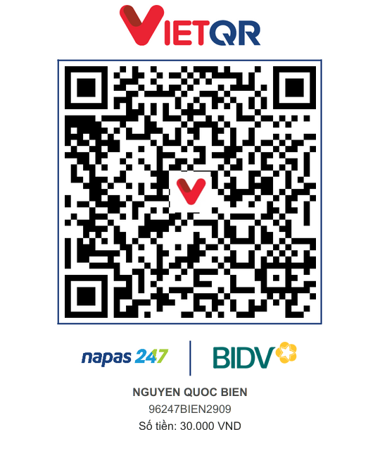 QR Thanh toán BIDV