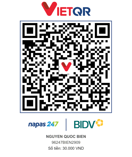 QR Thanh toán BIDV