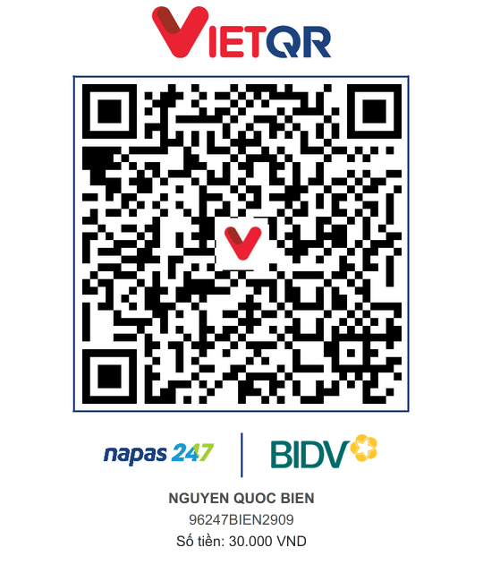 QR Thanh toán BIDV