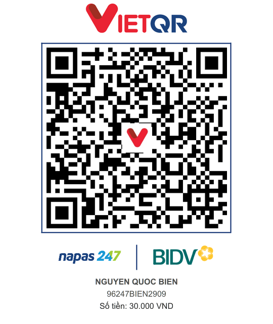 QR Thanh toán BIDV