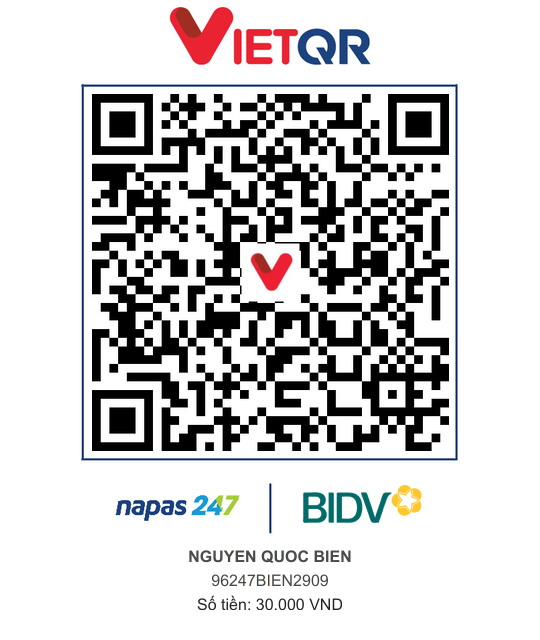 QR Thanh toán BIDV
