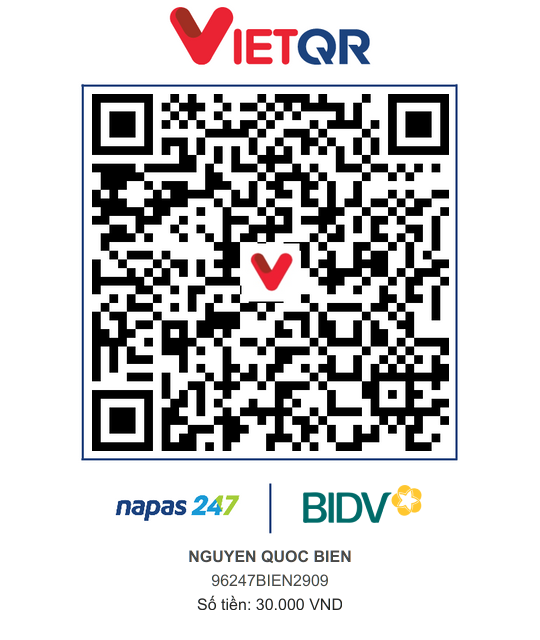 QR Thanh toán BIDV