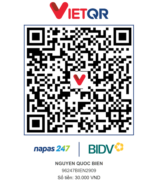 QR Thanh toán BIDV