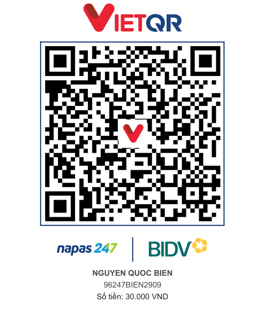 QR Thanh toán BIDV