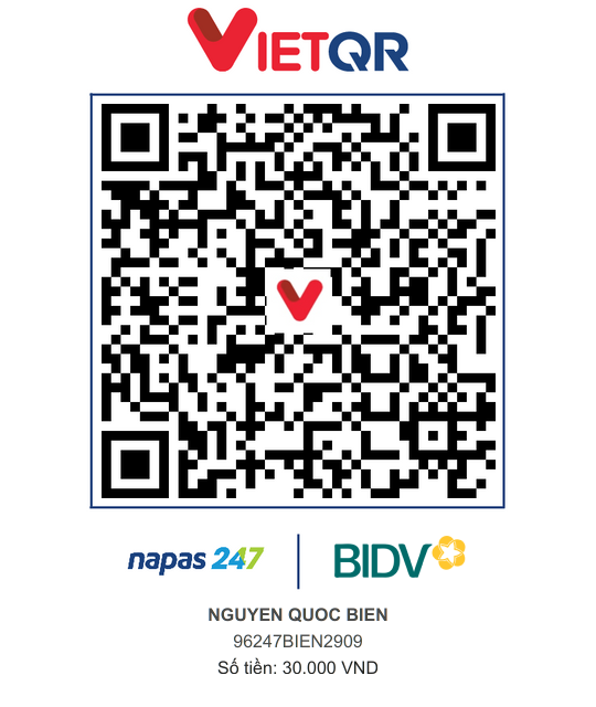 QR Thanh toán BIDV