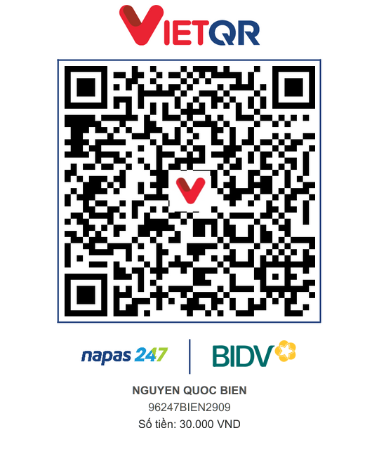 QR Thanh toán BIDV