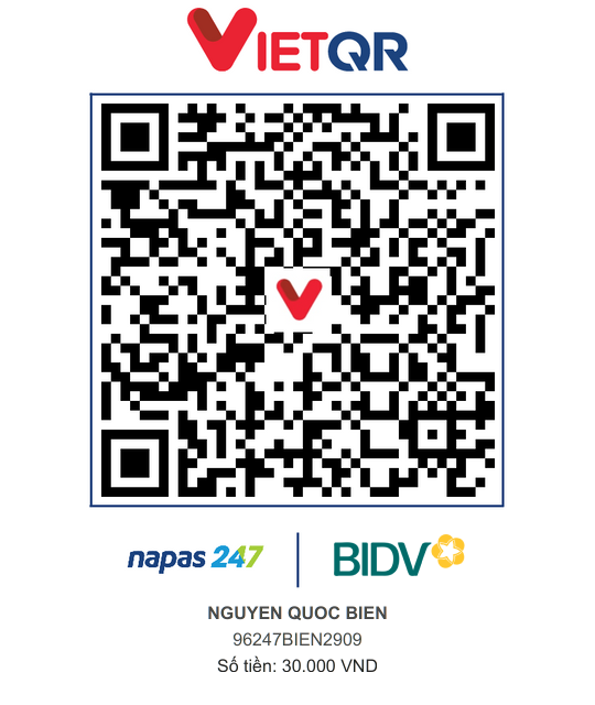QR Thanh toán BIDV