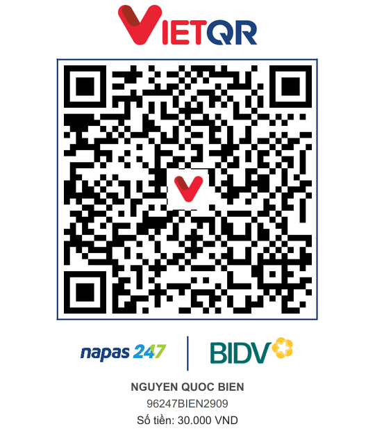 QR Thanh toán BIDV