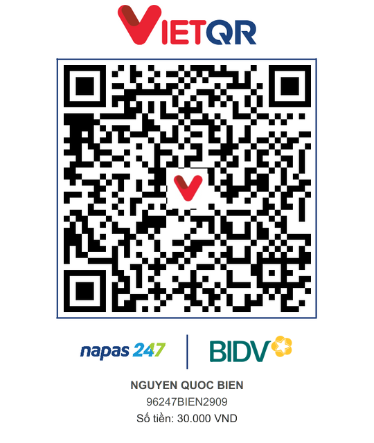 QR Thanh toán BIDV