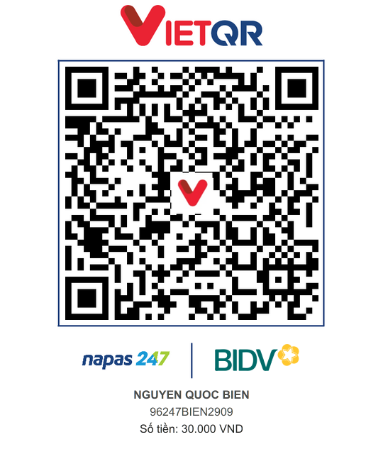 QR Thanh toán BIDV