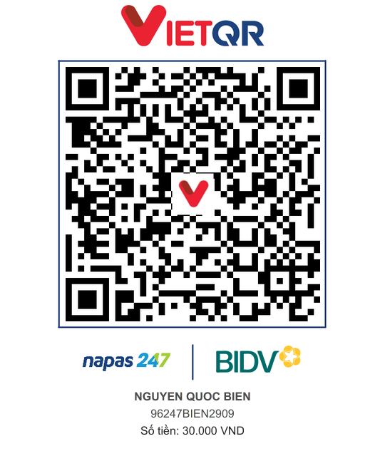 QR Thanh toán BIDV