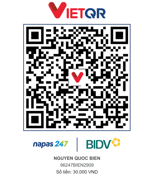 QR Thanh toán BIDV