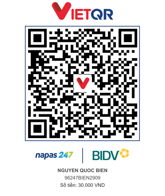 QR Thanh toán BIDV
